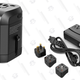 Universal USB Travel Power Adapter w 4X USB | $10 | Amazon | Use Code DGMQ4XF4
BESTEK Universal Travel Adapter 220V to 110V Voltage Converter with 6A 4-Port USB Charging | $20 | Amazon | Use Code M6UWTZIG
